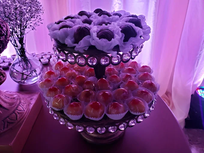 Doces preparados para evento